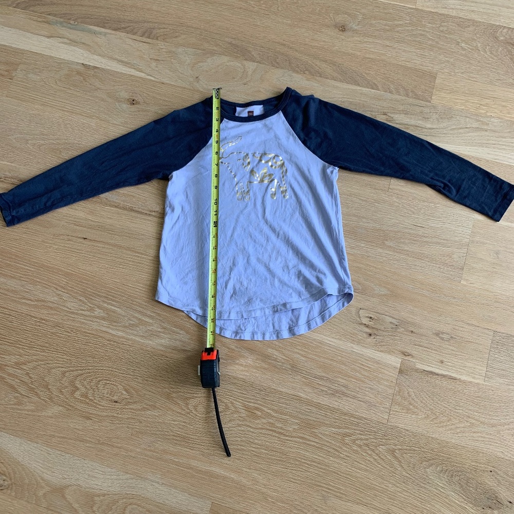Lilac and navy Tea Collection Elephant shirt